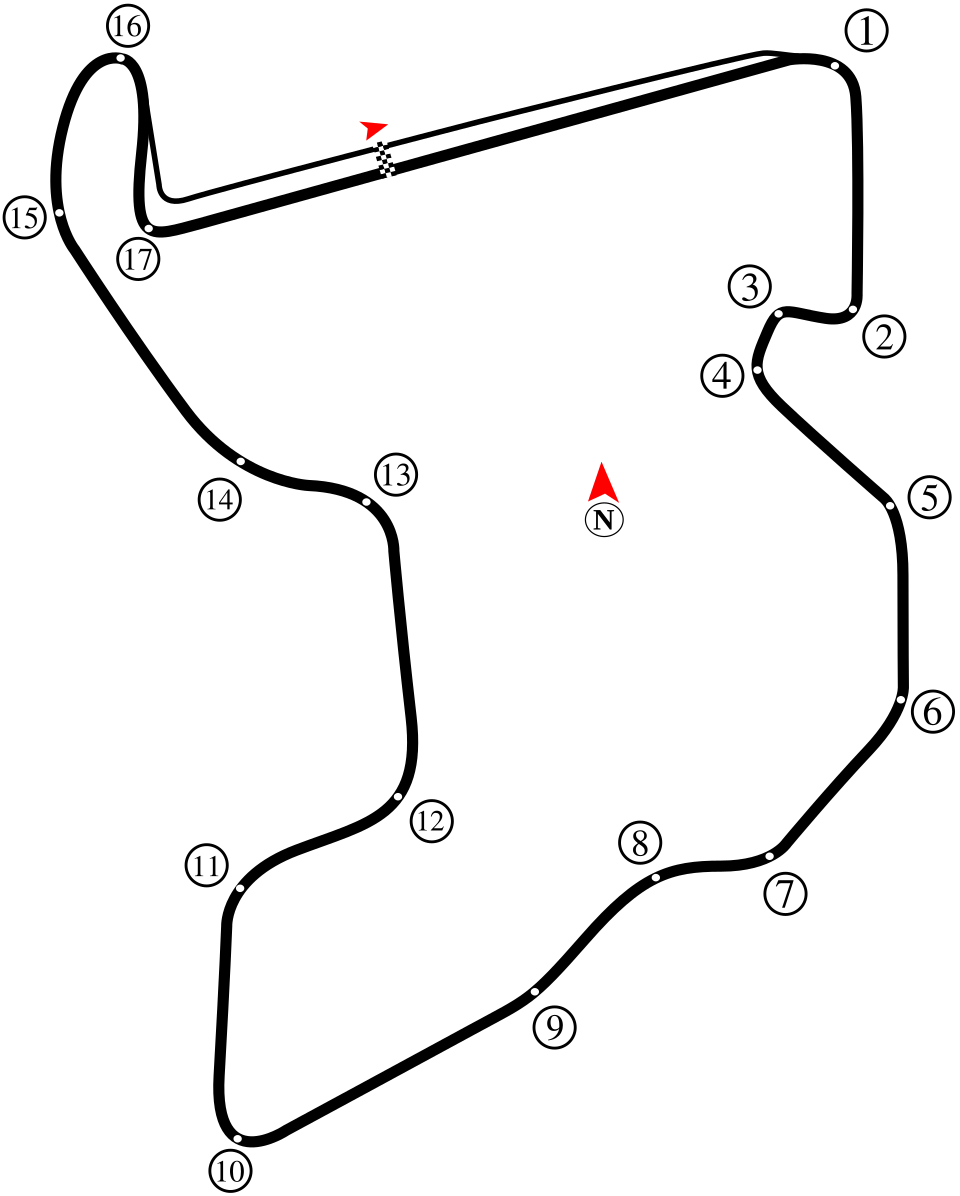 Mandalika Circuit Layout