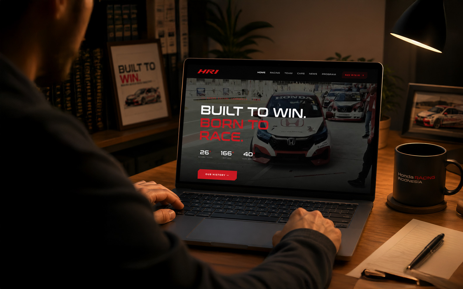 Website Honda Racing Indonesia